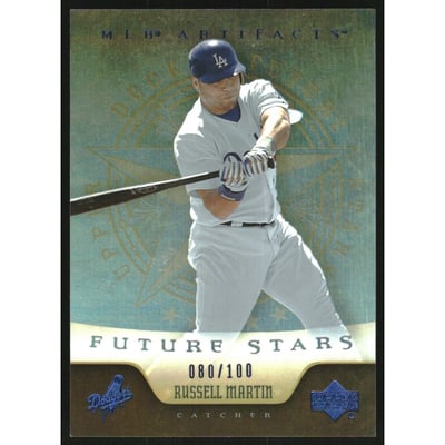 2005 Artifacts Rainbow Blue #265 Russell Martin FS