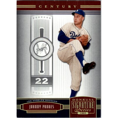 2005 Donruss Signature Century Proofs Gold #62 Johnny Podres