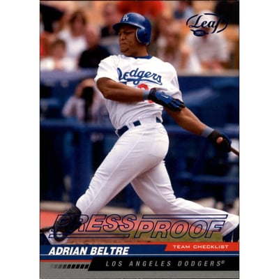2005 Leaf Press Proofs Blue #285 Adrian Beltre TC