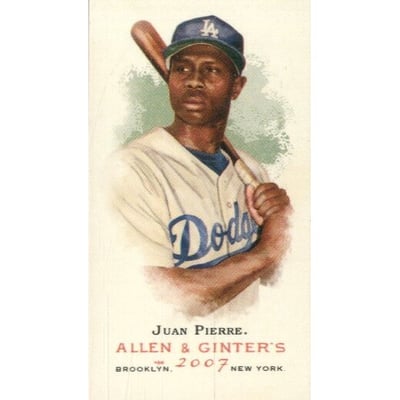 2007 Topps Allen and Ginter Mini A and G Back #178 Juan Pierre SP