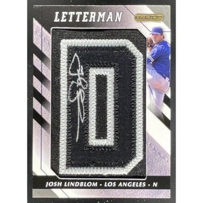 2008 Razor Letterman 5 #JSL-D Josh Lindblom Autograph Auto /5