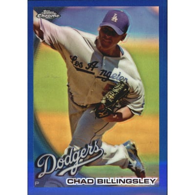 2010 Topps Chrome Blue Refractors #145 Chad Billingsley