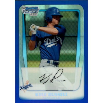 2011 Bowman Chrome Prospects Blue Refractors #BCP105 Kyle Russell
