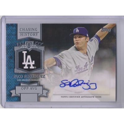 2013 Topps Chasing History Autographs #PR Paco Rodriguez S2
