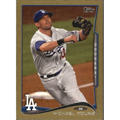 2014 Topps Mini Gold #72 Michael Young