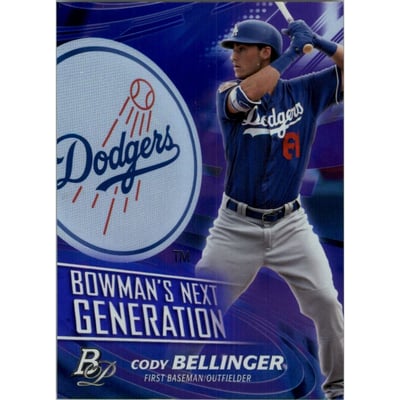 2017 Bowman Platinum Next Generation Purple #BNGCB Cody Bellinger