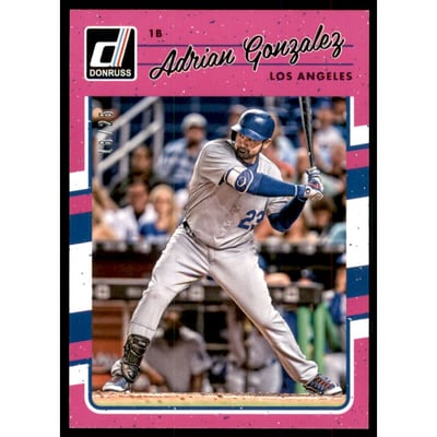 2017 Donruss Pink Border #112 Adrian Gonzalez