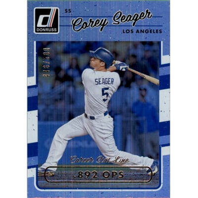 2017 Donruss Stat Line Career #106 Corey Seager/500