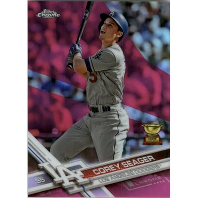 2017 Topps Chrome Pink Refractors #50 Corey Seager