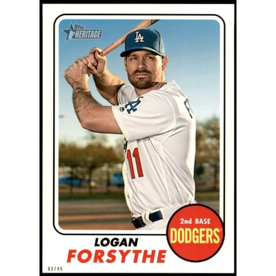 2017 Topps Heritage 5x7 #528 Logan Forsythe