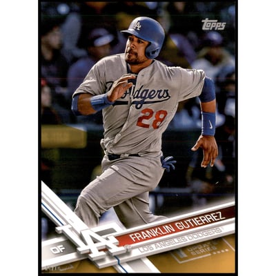 2017 Topps Update 5x7 Gold #US154 Franklin Gutierrez