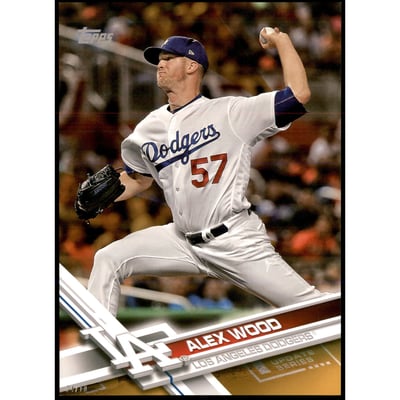 2017 Topps Update 5x7 Gold #US257 Alex Wood