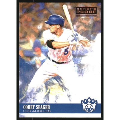 2018 Diamond Kings Artist Proof Red #71 Corey Seager