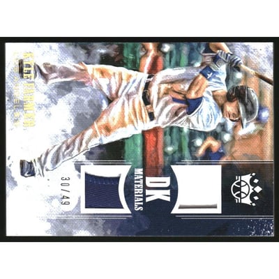 2018 Diamond Kings DK Materials Holo Gold #20 Kyle Farmer/49