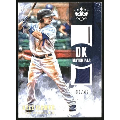 2018 Diamond Kings DK Materials Holo Gold #20 Kyle Farmer/49