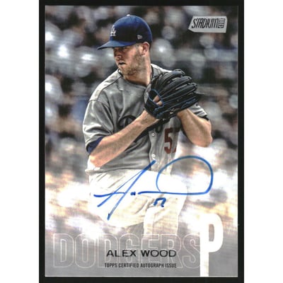 2018 Stadium Club Autographs #SCAAW Alex Wood