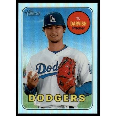 2018 Topps Heritage Chrome Refractors #THC161 Yu Darvish