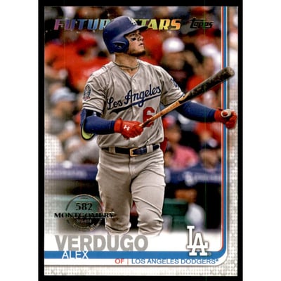 2019 Topps Factory Set 582 Montgomery #671 Alex Verdugo FS