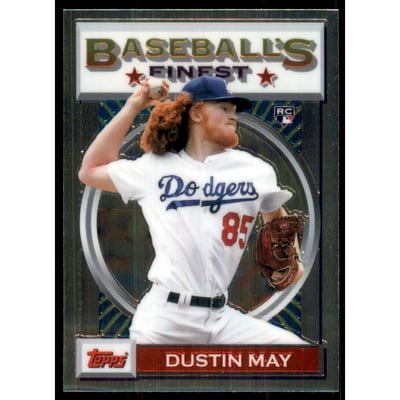 2020 Finest Flashbacks #69 Dustin May RC
