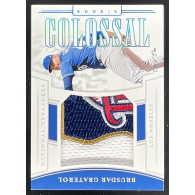 2020 National Treasures Colossal Materials Platinum #BG Brusdar Graterol RC 1/1