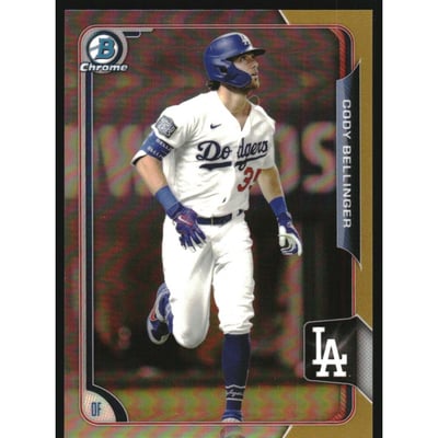 2021 Bowman Sterling Sterling Recollections Gold Refractors #SRCB Cody Bellinger