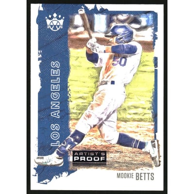 2021 Diamond Kings Artist Proof Blue #160 Mookie Betts SP