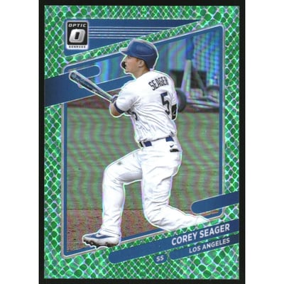 2021 Donruss Optic Green Dragon #134 Corey Seager