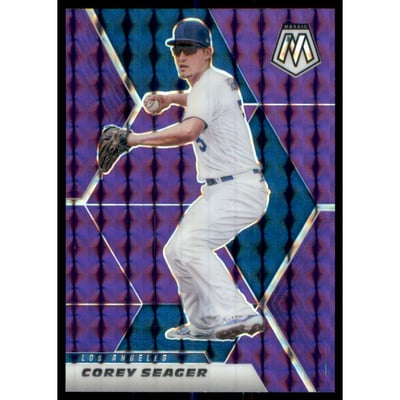2021 Panini Mosaic Mosaic Purple #198 Corey Seager