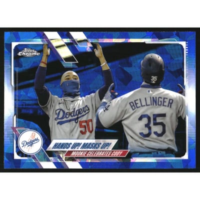 2021 Topps Chrome Sapphire #303 Mookie Betts/Cody Bellinger
