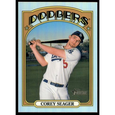 2021 Topps Heritage Chrome Refractors #403 Corey Seager