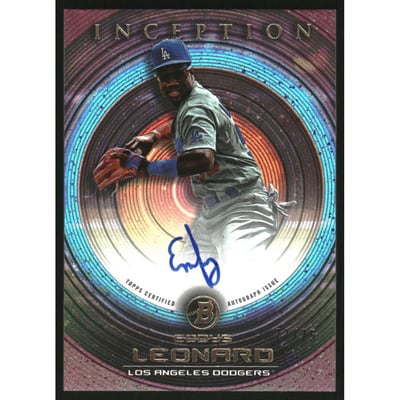 2022 Bowman Inception Autographs Fuchsia #PAEL Eddys Leonard