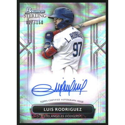 2022 Bowman Sterling Prospect Autographs Refractors #PALR Luis Rodriguez