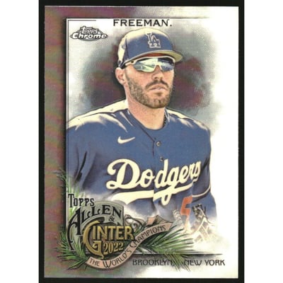 2022 Topps Allen and Ginter Chrome Refractors #18 Freddie Freeman