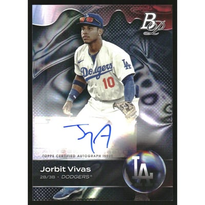 2023 Bowman Platinum Top Prospects Autographs #TOP29 Jorbit Vivas