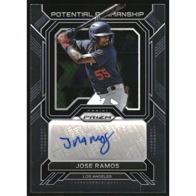 2023 Panini Prizm Potential Penmanship #53 Jose Ramos
