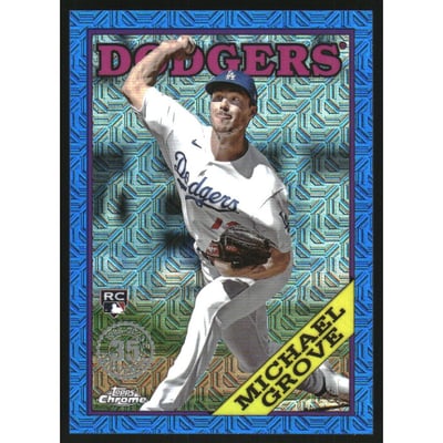 2023 Topps '88 Topps Silver Pack Chrome Series 2 Blue Refractors #2T88C75 Michael Grove