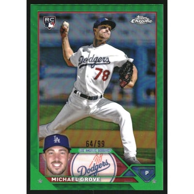 2023 Topps Chrome Green Refractors #22 Michael Grove