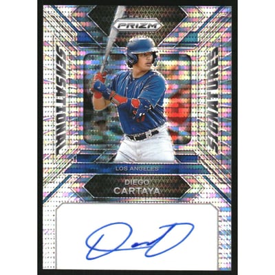 2024 Panini Prizm Sensational Signatures Prizms Pulsar #83 Diego Cartaya