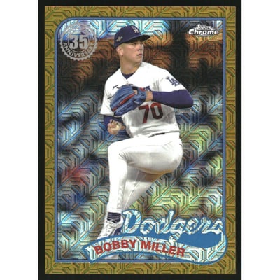 2024 Topps '89 Topps Silver Pack Chrome Series 2 Gold Refractors #2T89C77 Bobby Miller