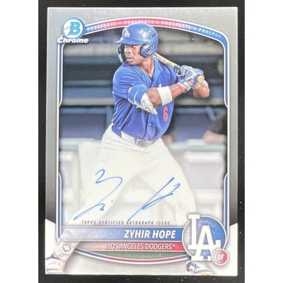 2025 Bowman Chrome Prospect Autographs #CPA-ZH Zyhir Hope Auto