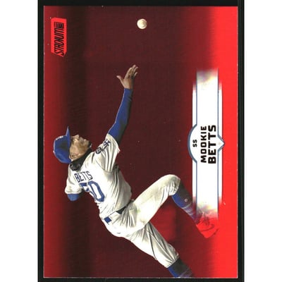 2025 Stadium Club Red #160 Mookie Betts
