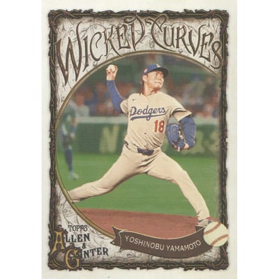 2025 Topps Allen and Ginter Wicked Curves #WC11 Yoshinobu Yamamoto