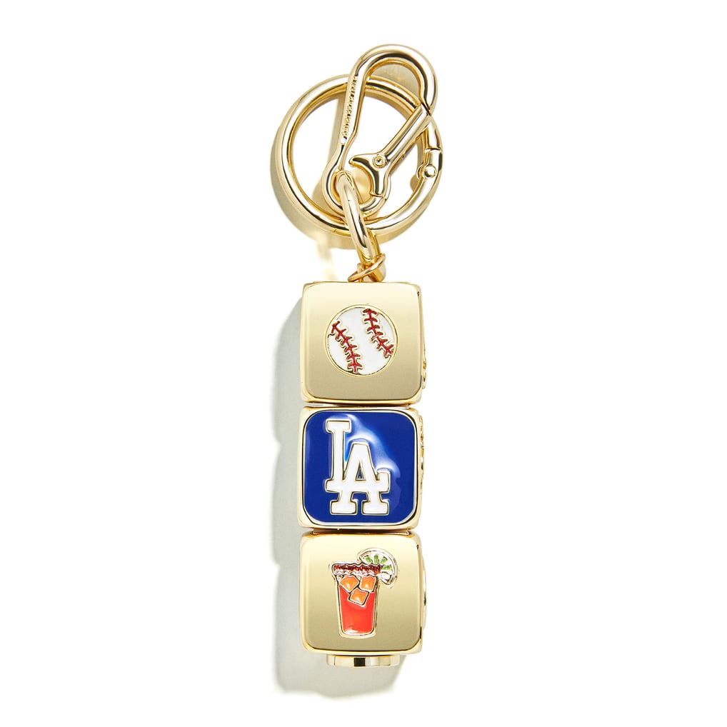 MLB Keychain - Texas Rangers – MLB keychain – BaubleBar BaubleBar Gold-Tone Multicolor Charm Keychain with Pinwheel & Baseball display picture 1