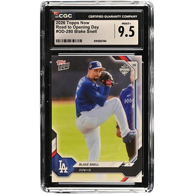 Blake Snell Los Angeles Dodgers 2026 Topps Now Road to Opening Day - Japan Edition #OD-280 CGC Authenticated 9.5 Card