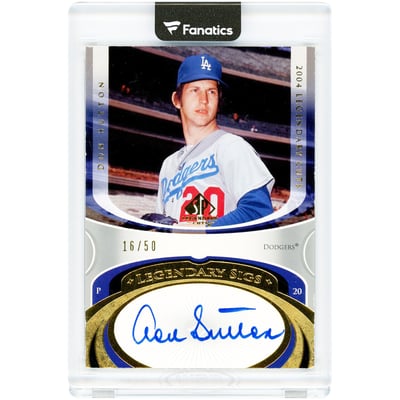 Don Sutton Los Angeles Dodgers Autographed 2004 Upper Deck SP Legendary Cuts Legendary Sigs #LS-DS #16/50 Card 