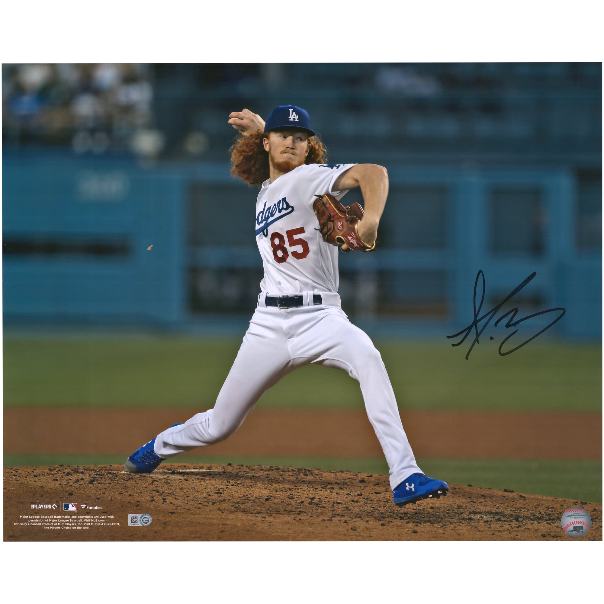 Dustin Autograph Autographed Los Angeles Dodgers Dustin May Fanatics Authentic 16