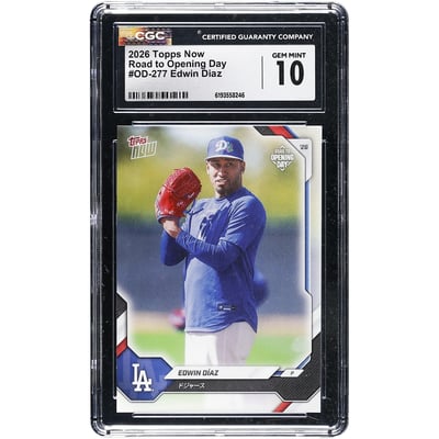 Edwin Díaz Los Angeles Dodgers 2026 Topps Now Road to Opening Day - Japan Edition #OD-277 CGC Authenticated 10 Card