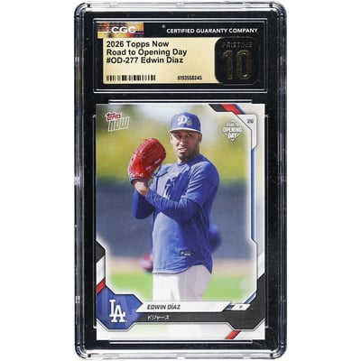 Edwin Díaz Los Angeles Dodgers 2026 Topps Now Road to Opening Day - Japan Edition #OD-277 CGC Authenticated Pristine 10 Card