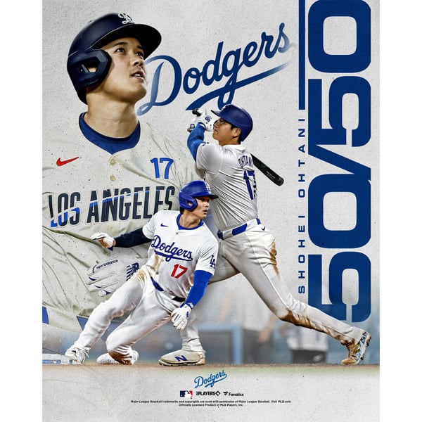 Shohei Ohtani Los Angeles Dodgers Fanatics Authentic 50/50 Club 