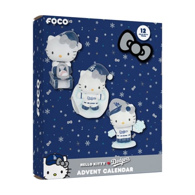 FOCO Los Angeles Dodgers Hello Kitty Advent Calendar
